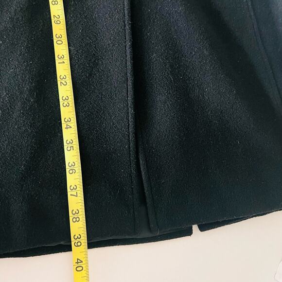 Marvin Richards Wool Button front Longline Coat Jacket Size L Large Black - Picture 7 of 8